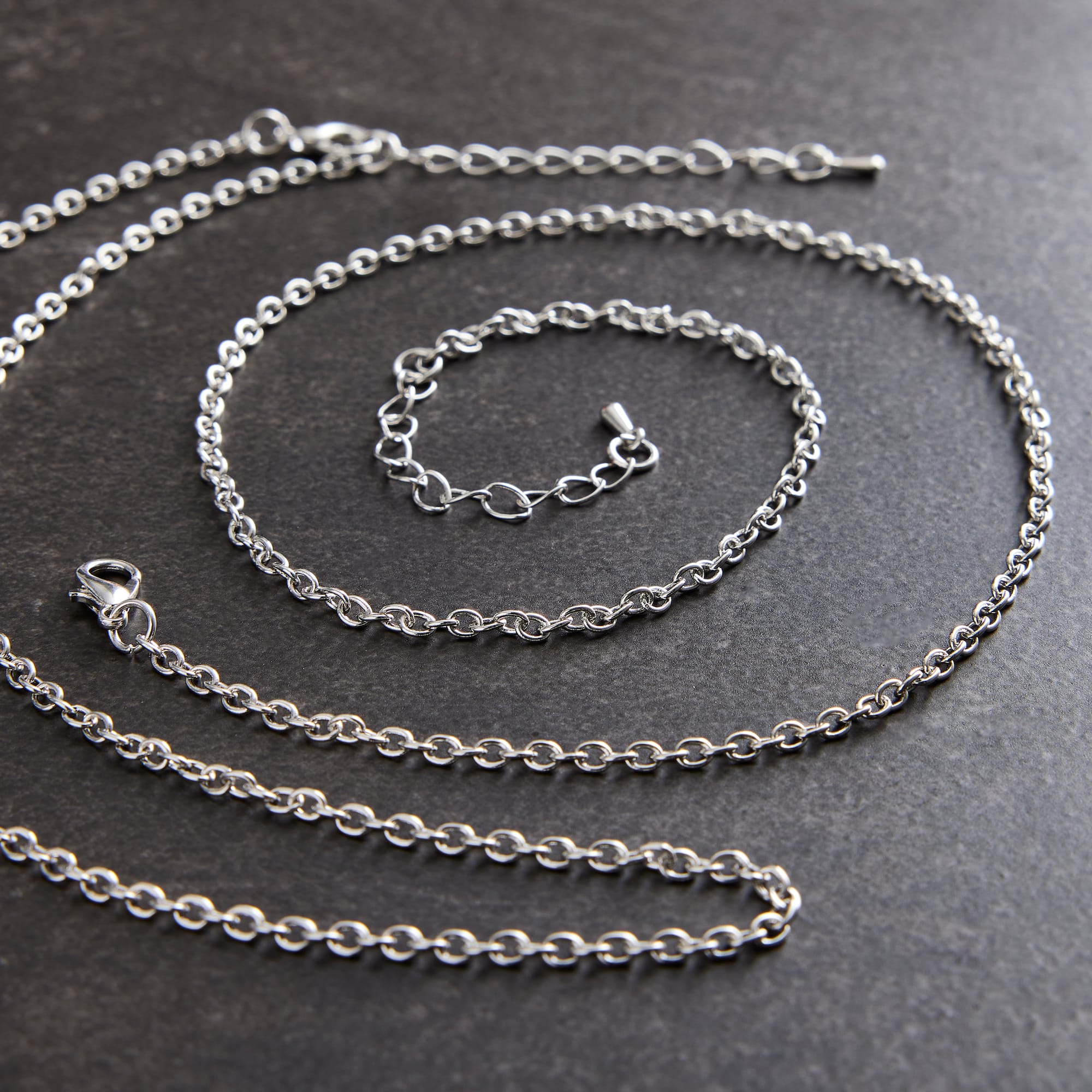 Rhodium Necklace by Creatology™, 2ct.